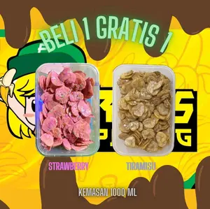 PROMO (BELI 1 BONUS 1) Keripik Pisang Coklat Lumer Dapat 2 Box Cemilan Snack Camilan Cokelat