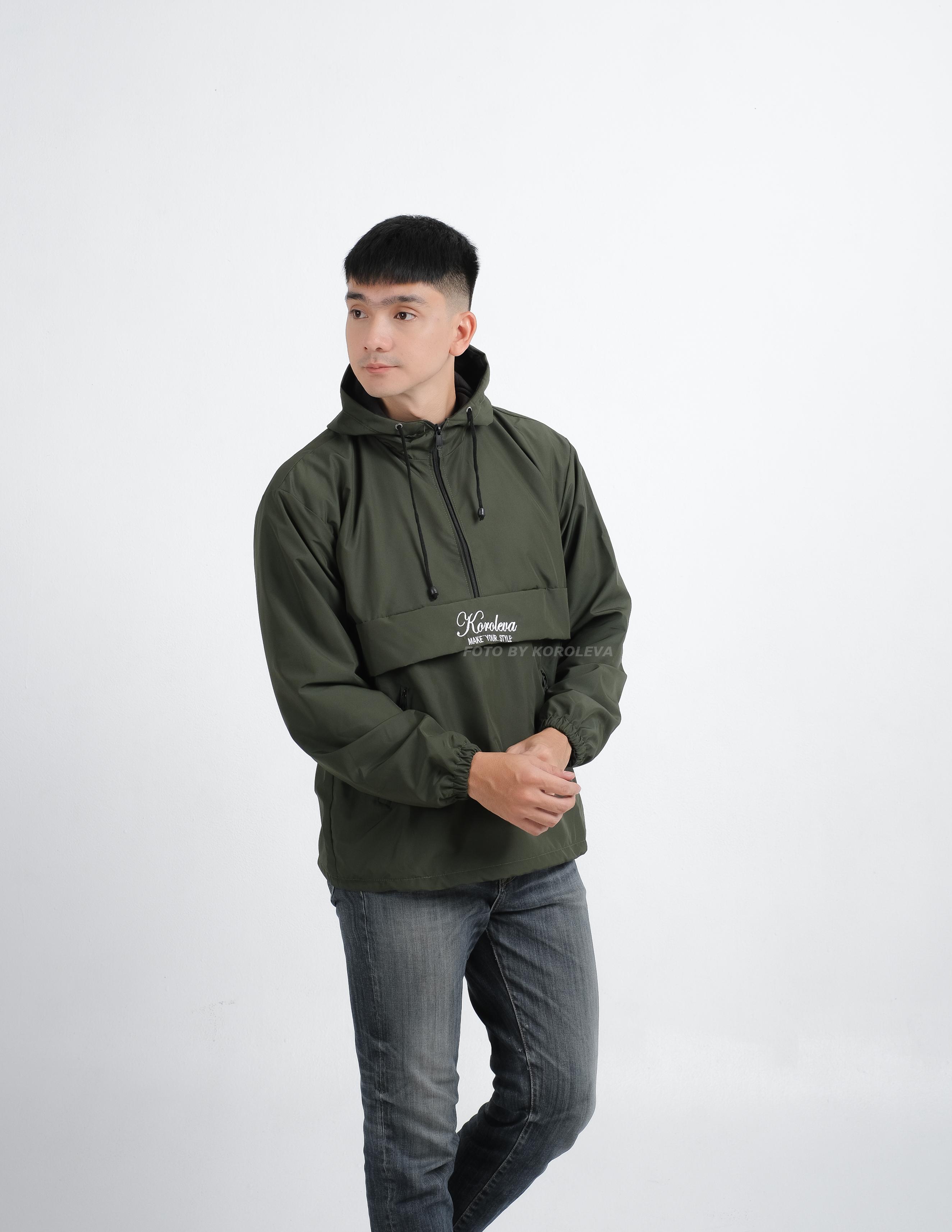 Jaket Pria Distro Bandung Hoodie Keren Grosir Pakaian Pria Jaket Cowok Jaket Parka Distro Parasut Cougle Hitam Zipper Casual Bordir Tebal Bomber Sweater Waterproof Motor Fleece Jersey Set - Logo