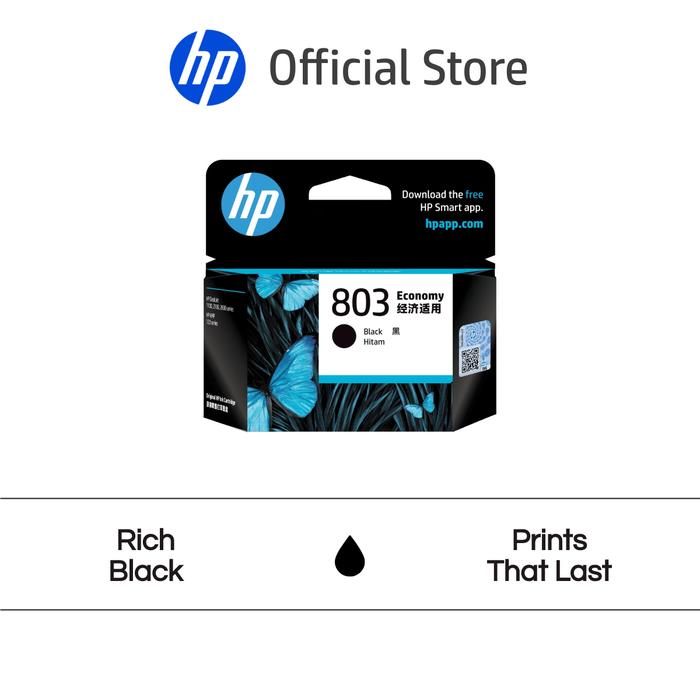 Gambar Tinta Printer HP 803 Tri-color / Economy Black / Original Ink Cartridge Hitam Warna Cartridge Asli - 803 Black dari HP Indonesia Kota Administrasi Jakarta Utara 3 Tokopedia