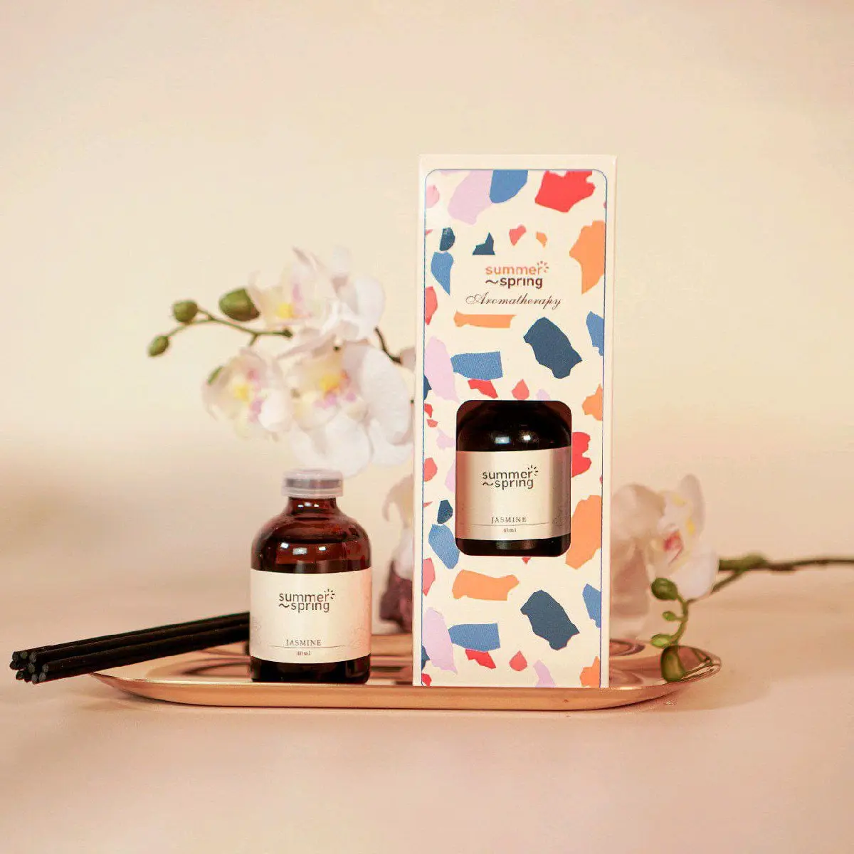 [ COD ] Reed Diffuser Summer Spring Pengharum Ruangan Aromatherapy