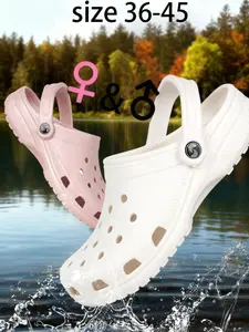 Gingo Ace 893 Sandal Clog Unisex Baim Terbaru 2025 Desain Unik Nyaman Bahan Eva Rubber Phylone Sol Anti Slip Tersedia Warna Black & White Ukuran 36-45 Finest Material Durable Comfy Insole