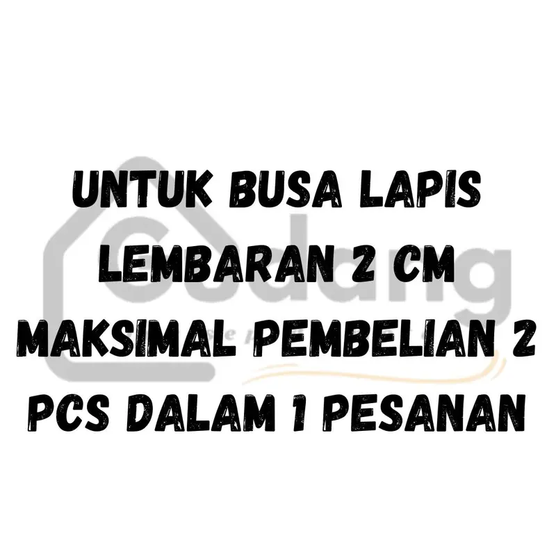 Busa Lembaran Jok Motor 2cm 30x70 Kualitas Super Premium 1