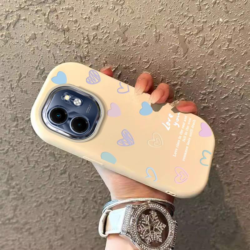 Untuk Infinix Smart 9 Tahan lama Casing HP wanita case soft Casing Desain terbaru X6532 Casing anti sidik jari Fashion Casing Modis smart9 Casing tebal anti jatuh Casing TPU 3