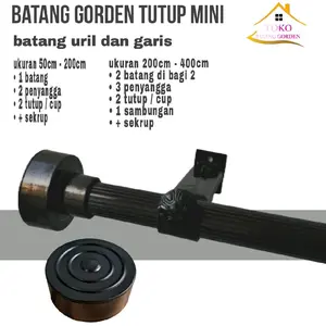 batang gorden tutup mini ( minimalis kecil premium)