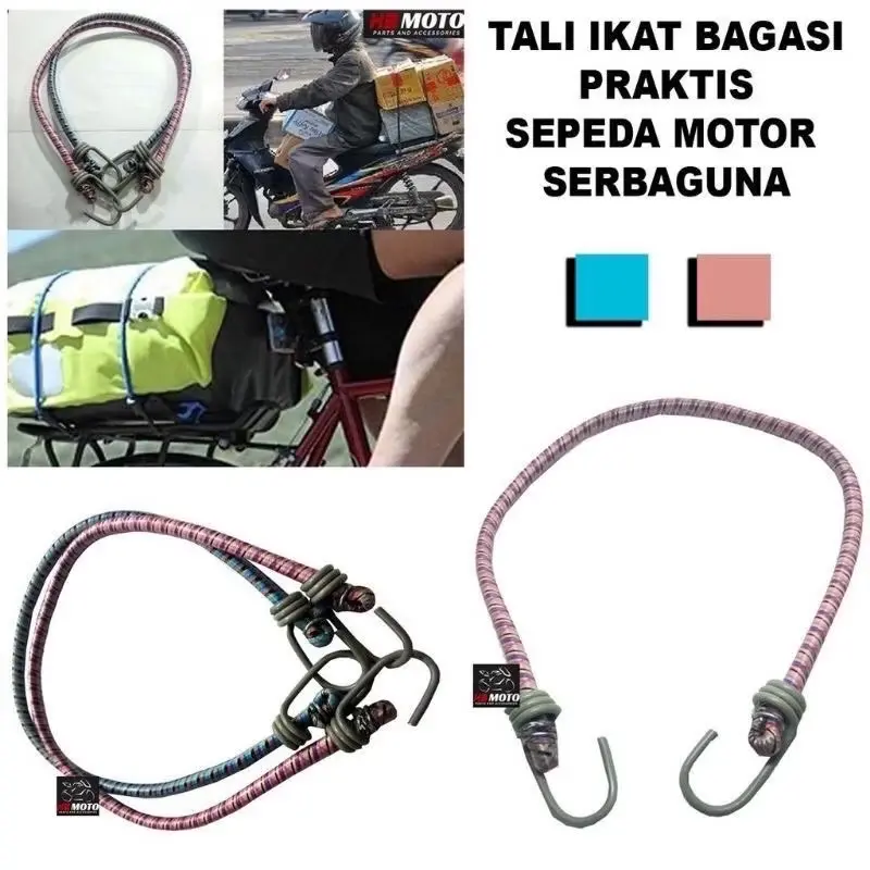 [Ori 100%] Tali bagasi motor Elastis 1 M -2,5 M