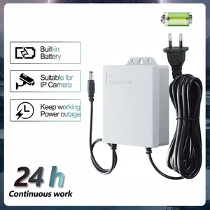 12V-2A Sumber Daya Tak Terputus UPS Kehidupan Baterai Kamera Pemantauan Luar Ruangan Kecil 3M