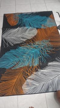 Product Review of RAJA - Karpet Lantai Eropa Anti Slip Bahan Polyester Alas Karet Motif Estetik Karpet Ruang Tamu Modern Carpet from G**z 0
