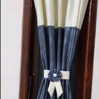 Gambar Gorden Kupu-Kupu Model Jendela Ikat Pita Tengah Kain Embosse - Dekorasi Tali Bunga Curtain spiral - 100 cm dari GORDEN ASILA Kab. Bandung 3 Tokopedia