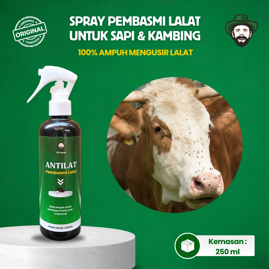 Obat Lalat Sapi Kambing Mudah Digunakan Pada Kulit Ternak 250 ml