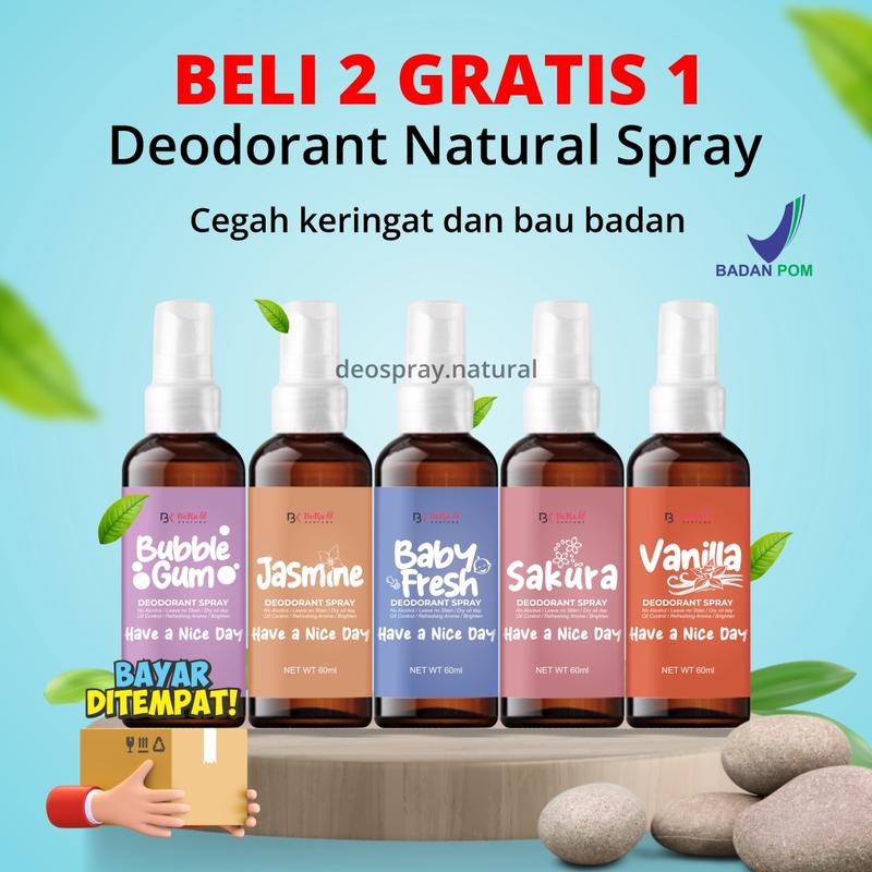 Product Introduction of [PROMO] BELI 2 GRATIS 1 DEODORANT NATURAL SPRAY TAWAS MENGURANGI BAU BADAN COD - deodorant spray deodorant Ketiak 1