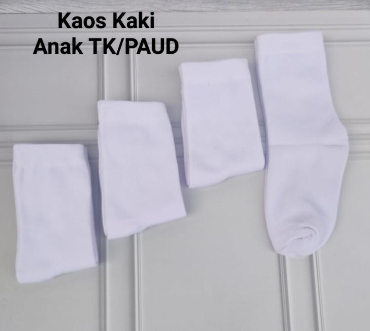 Product Introduction of 6 Pasang Kaos Kaki Anak TK Paud Putih Polos Fashion Sekolah 3-6 Tahun 1