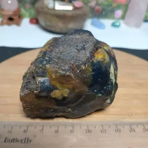 Batu Amber Rough / Raw , Blue UV reactive  (5)