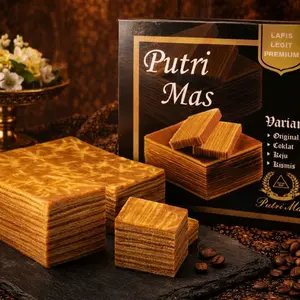 Putri Mas Lapis Legit Premium Rasa coklat  Varian  Kue Tradisional Indonesia