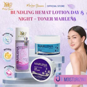 LOTION MARLENA ANGGUR SEPAKET PAGI & MALAM + BODY TONER MARLENA AHA VIRAL BPOM Arbutin Memutihkan Tubuh