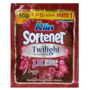 SOKLIN SOFTENER RENCENG ISI 24 x 14 ml SACHET FINE TWILIGHT PEWANGI PAKAIAN PELEMBUT