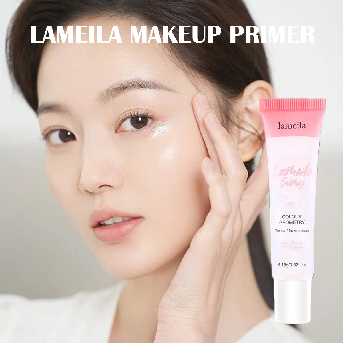 Lameila Makeup Primer Gel Transparent Hydrate Moisturizing Makeup Lightweight Breathable Pore Minimising