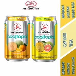 Minuman Larutan Cooltopia Varian Rasa - Cap Kaki Tiga - Minuman Larutan Panas Dalam - 320ml