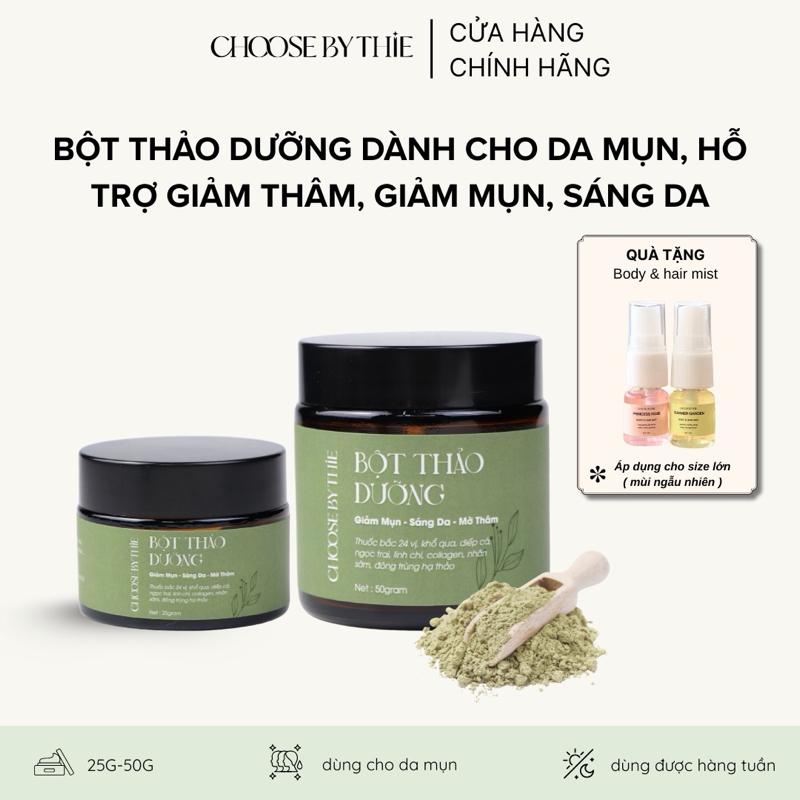 Bột Thảo Dưỡng Từ 24 Vị Thảo Mộc Dành Cho Da Mụn - Hỗ Trợ Giảm Mụn Mờ Thâm Sáng Da
