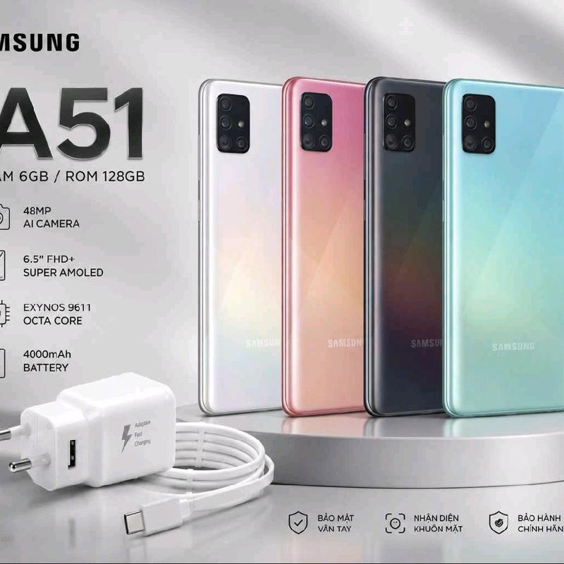 T / NFC_ 2nd hand/ SAMSUNG A51 RAM6/128GB, 2 SIM 2 SÓNG . LƯỚT CHẠM MƯỢT MÀ
