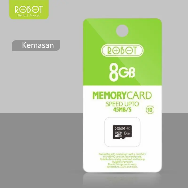ROBOT Memory Card / Kartu Memori HP / Micro SD (8GB/16GB) Class 10 6