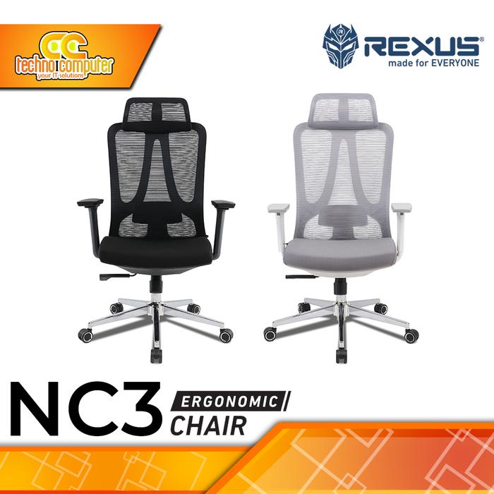 Gambar KURSI OFFICE REXUS NC3 ERGONOMIC OFFICE CHAIR dari Techno Computer Bali Kota Denpasar Tokopedia