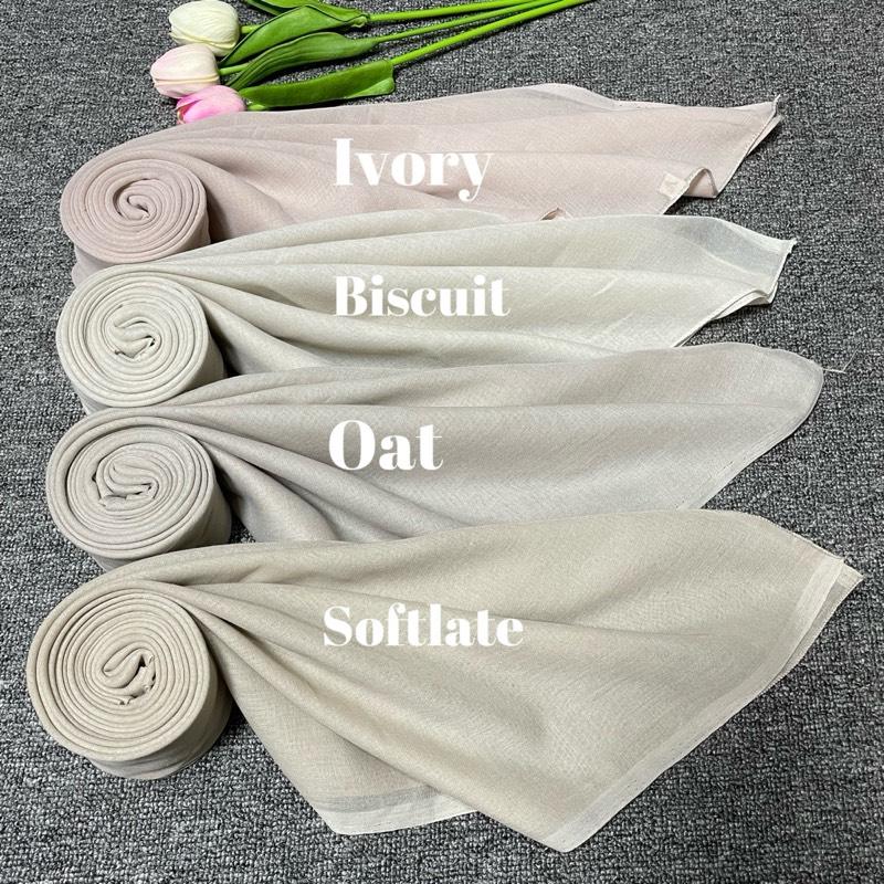 Hijab Segi empat Paris jadul varisha warna Terbaru best seller /hijab daily soft colour Terlaris Part 1