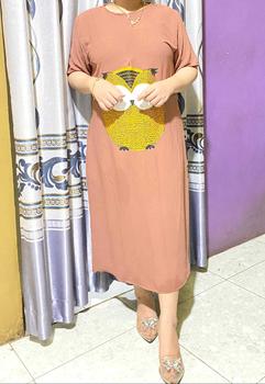 Product Review of Daster Karakter Longdress Sablon Crinkle Airflow Busui Nyaman Panjang Kantong from S**n 0