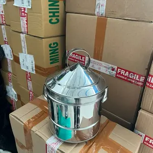 Dandang Kukus Sablukan 1 Liter Tutup Krucut Stainless Steel untuk Masak Makanan