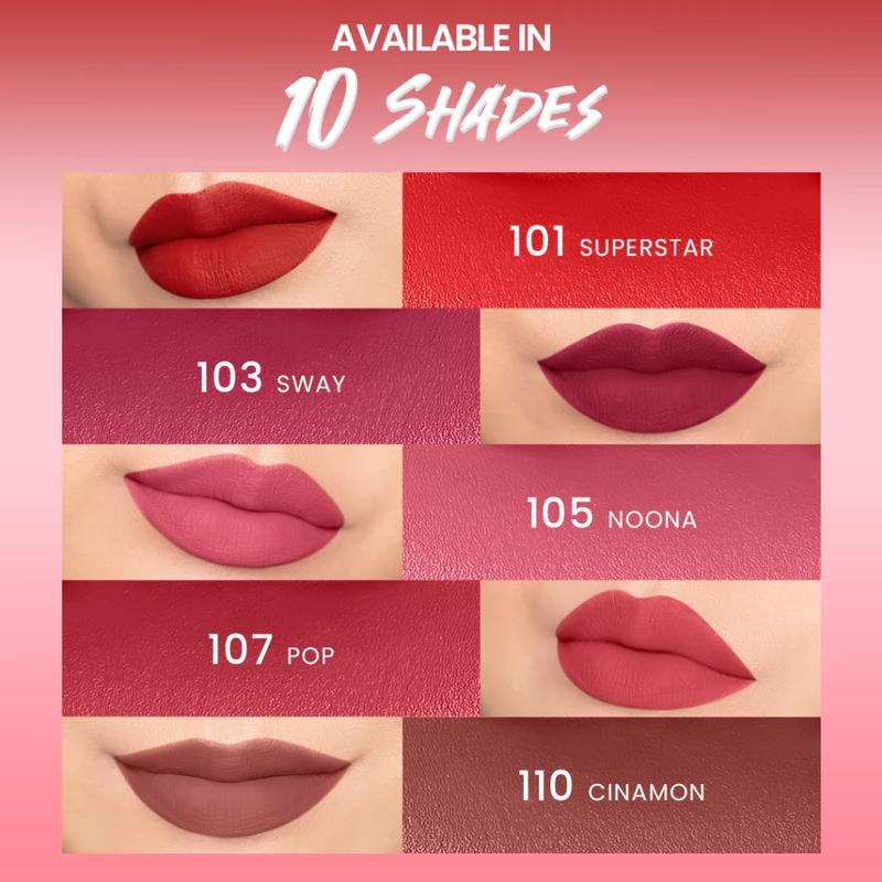 [TERMURAH] Hanasui Mattedorable Lipstick - Anti Geser Formula Smudgeproof Transferproof Long Lasting Tahan Lama Melembabkan Hidrasi Optimal 3