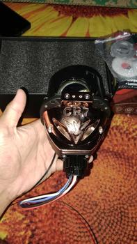 Product Review of PAKET BUNDLING Lampu Utama Biled CR7 C2 Gen 2 Original Golden Shell Blue Lens Plus Devil Eye Premium Biled Flat Cut High Low from A**a 2