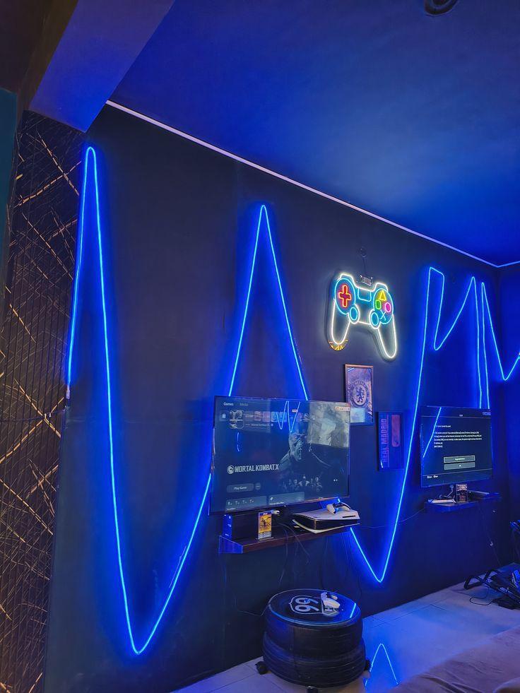 [48] Lampu Dekorasi Strip LED Neon Flex 220V 1-5 Meter Mudah Dibentuk Detak Jantung Fleksible bikin kamar cakep