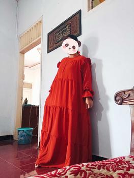 Product Review of Gamis Kriwil Jumbo XXXL Bigsize Ld 130 cm - Ld 140 cm Gamis Canda Kriwil Kekinian Gamis  Crinkle Muslimah Wanita Mewah Dress Syari Lebaran  Rayon from i**i 0