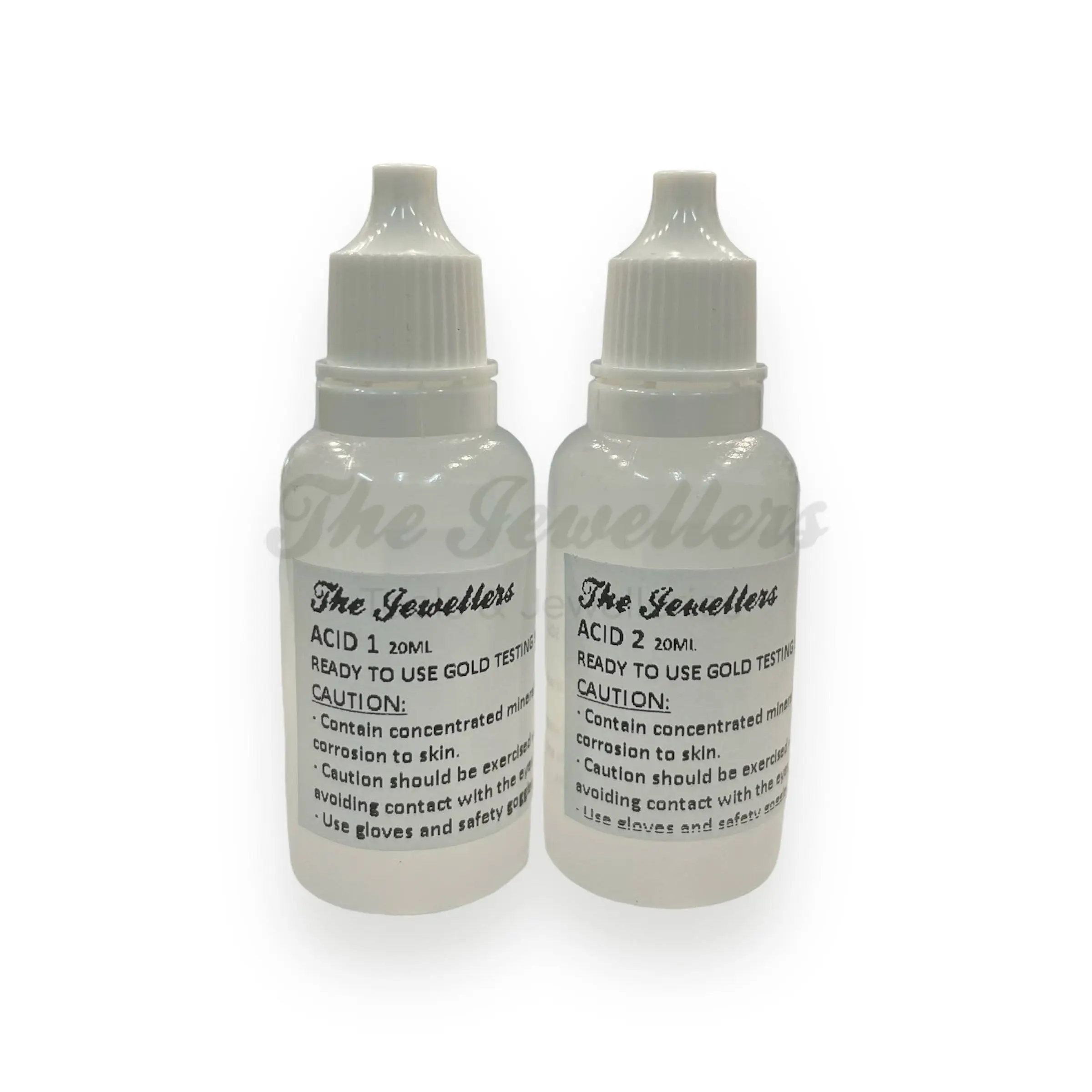 Gold Testing Solution Acid 1 & Acid 2 / Asid Ujian Emas Alat Uji Emas Air Uji Emas (20ml)