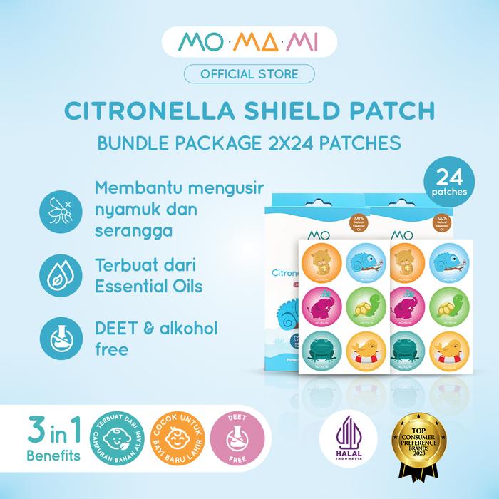 Gambar Momami Citronella Shield Patch - Sticker Anti Nyamuk Anak 100% Bahan Alami Bebas Deet Aman untuk Anak Bayi - 2 Pcs dari Momami_NEW Kab. Bogor 5 Tokopedia