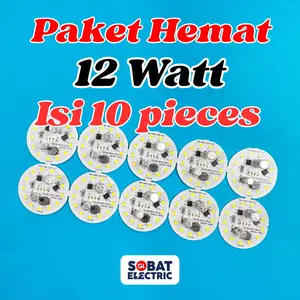 Paket Hemat 12 Watt PCB AC Mata LED - PCB Mata Lampu LED AC Tanpa Driver 12w