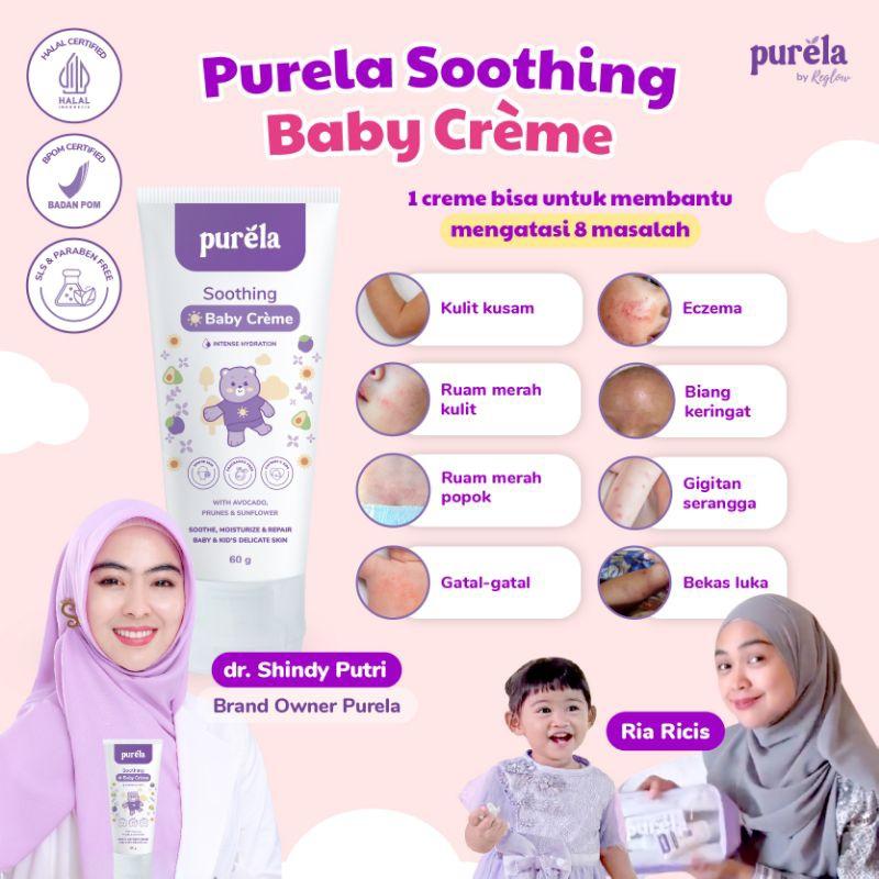 🅾🆁🅸 Purela Skincare For Newborn Paket + Soothing Baby Cream Skincare Bayi dan Anak 2