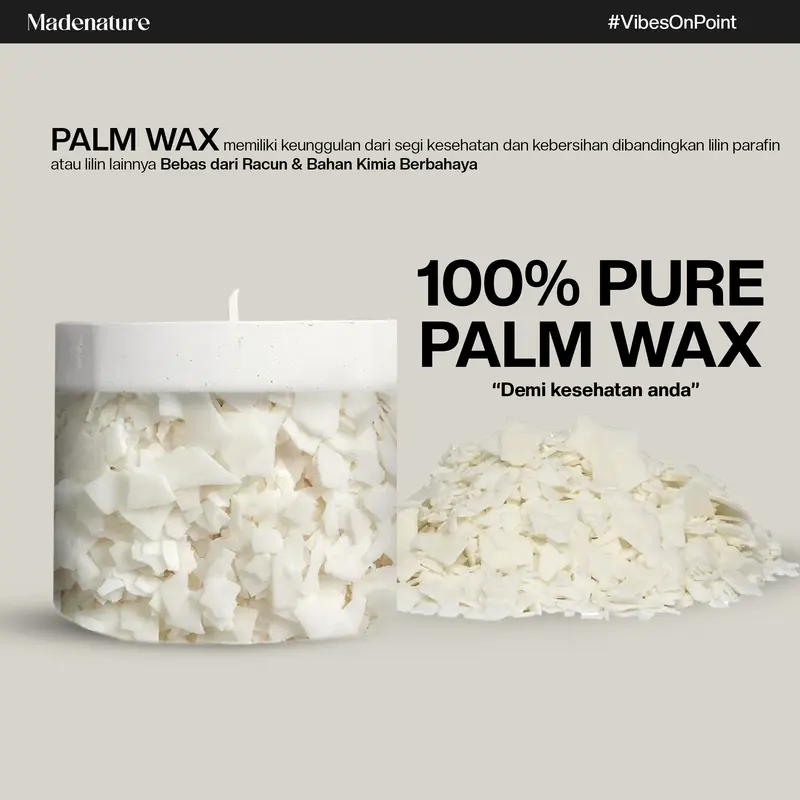 Madenature Scented Candle Lilin Aromaterapi Aesthetic – Aroma Floral Series 45gr Non Toxic - Eco Friendly 4