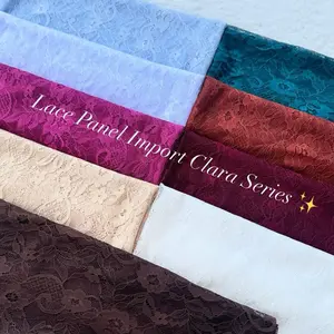 Lace Panel Clara Series Double pinggiran motif cantik dan menarik