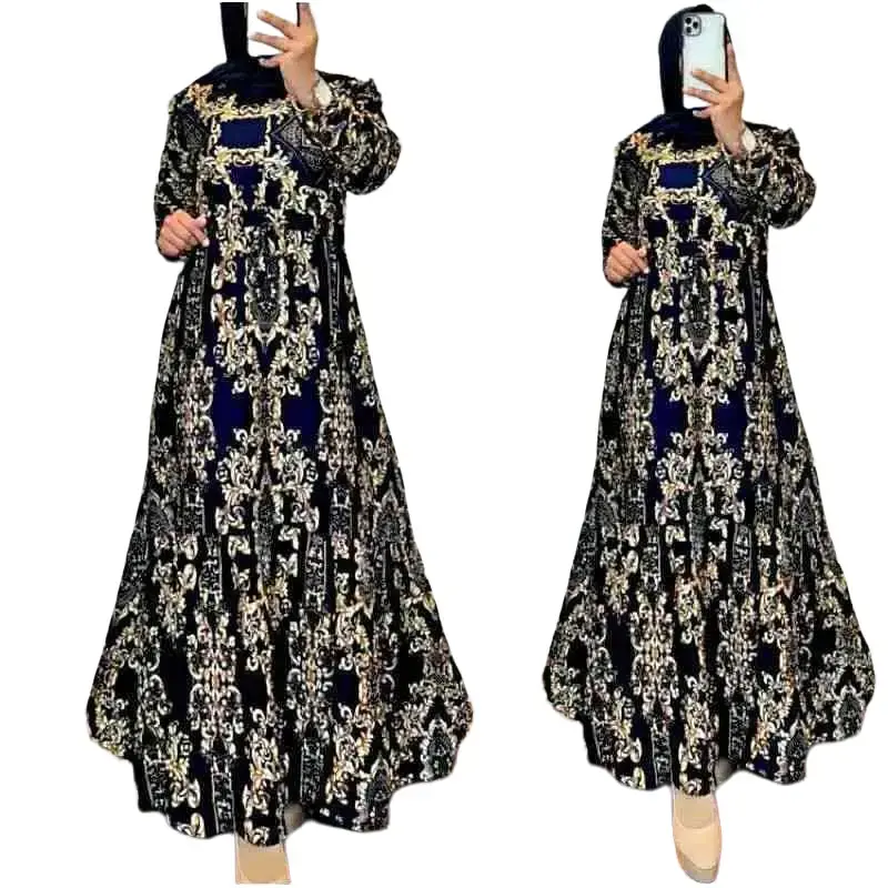 Gamis Hyget Wanita Maxi Dress Muslim Motif Sultan Panjang Remaja Serut Syari Gamis Hitam Busui Gamis Dewasa