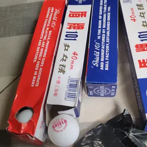 Bola pingpong / Bola tenis meja blue shield 101 isi 6 pcs + Bat Pingpong Tenis Meja Olahraga Pingpong