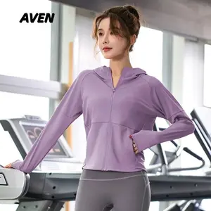 Jacket Olahraga Wanita Hoodie Anti UV, Bahan Ringan & Cepat Kering untuk Aktivitas Outdoor dan Indoor -07