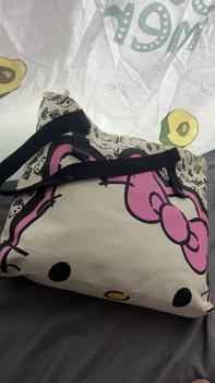 Product Review of Túi Vải Bố, Thiết Kế Hello Kitty Dễ Thương, Dành Cho Nữ, Hàng Mới Về Năm 2024, Túi Đeo Vai Hello Kitty Hoạt Hình, Thích Hợp Đi Lại, Túi Tote Đeo Vai from ❣** N**n L** B**h C**️ 1