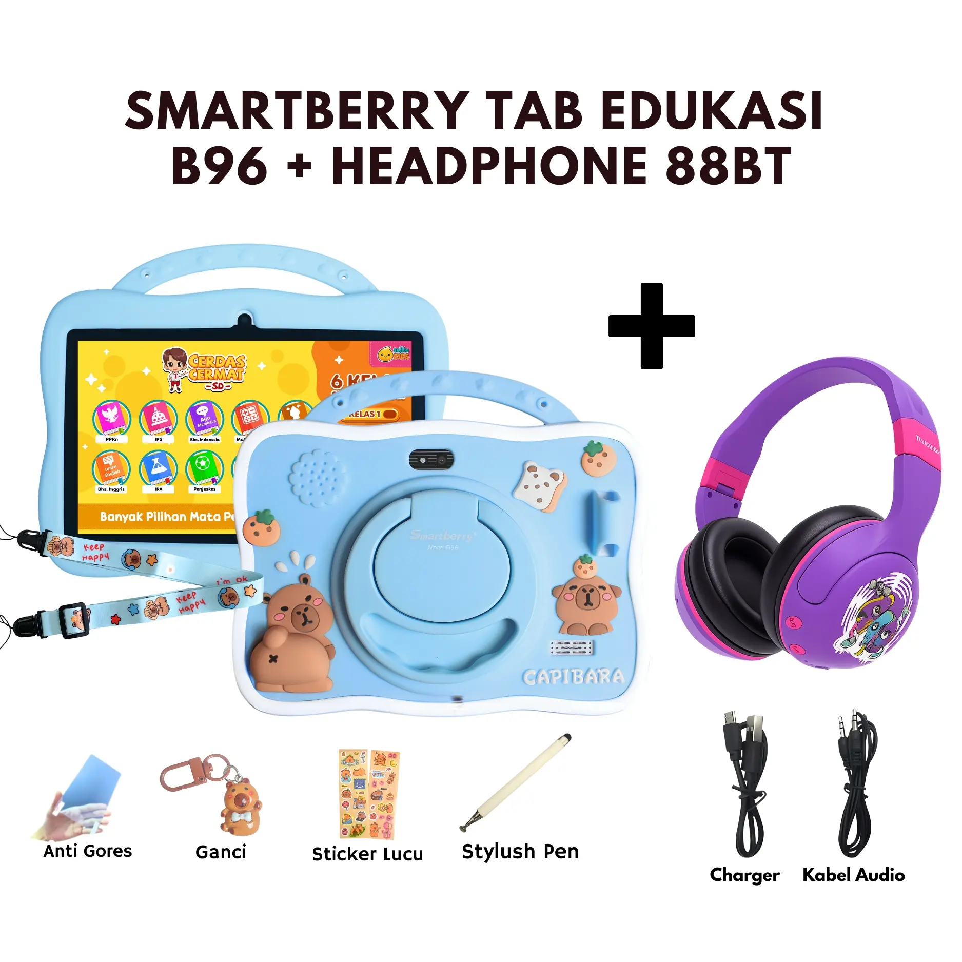 B96 BIRU + 88BT UNGU