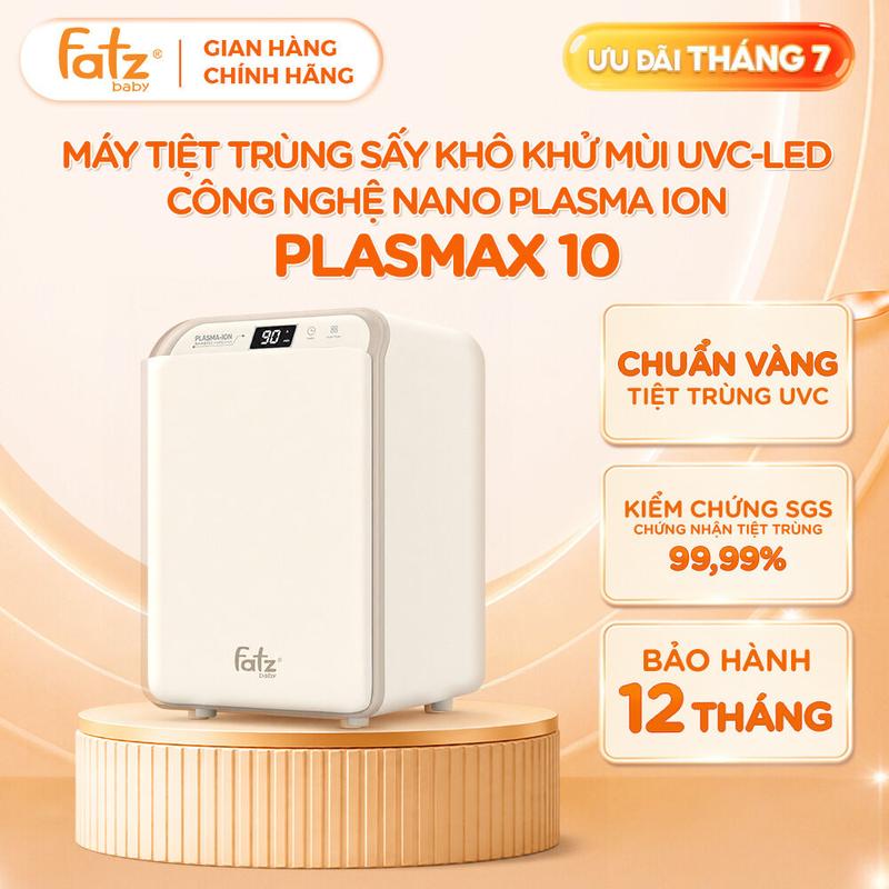 Máy tiệt trùng sấy khô khử mùi UVC-LED công nghệ Nano Plasma Ion PLASMAX 10 Fatz Baby dung tích 13L