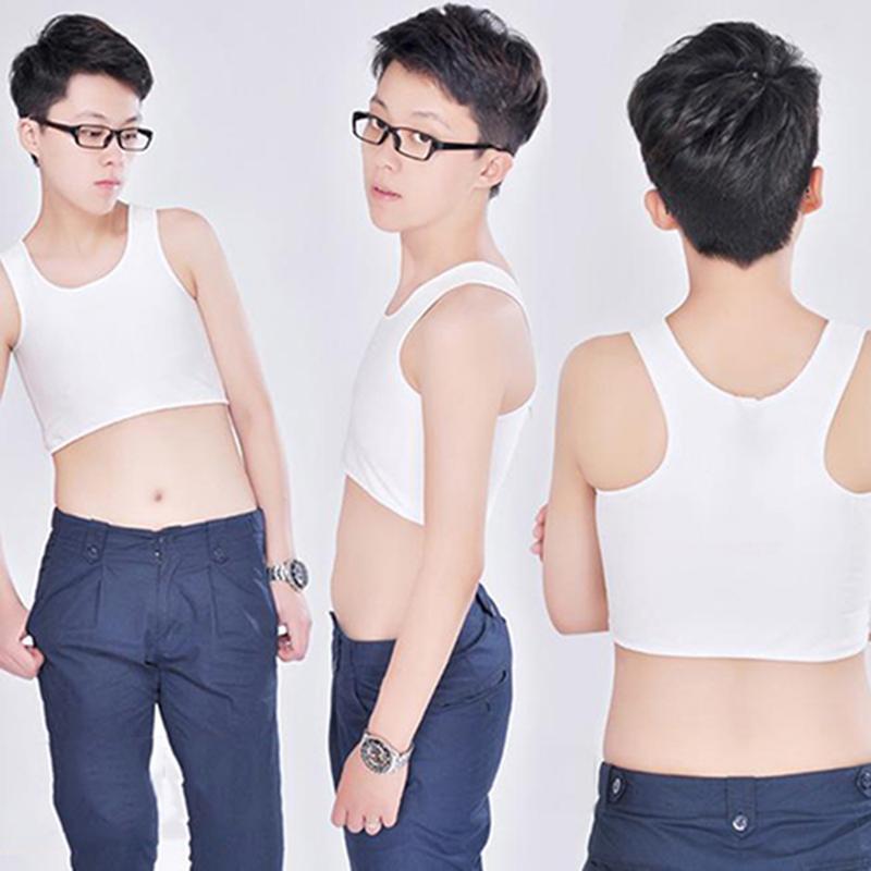 Áo Nịt Ngực Tập Thể Dục Cho Bé Gái, Áo Nịt Ngực Ngắn Hợp Thời Trang, Bralette Đồng Tính Nữ Mới Lạ, Màu Trơn, Áo Nịt Ngực Đồng Tính Nữ Thời Trang, Áo Vest Ngực Co Giãn 0