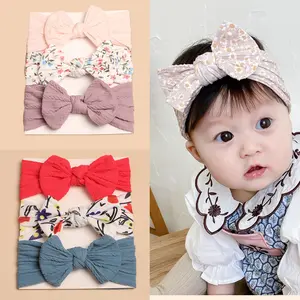 BAMBINO Bandana Pita Bayi Set Isi 3 Baby Headband Ikat Kepala Bayi Anak Perempuan Ciput Anak  Turban Pita Bayi Nyaman untuk Kulit Sensitif Bayi!