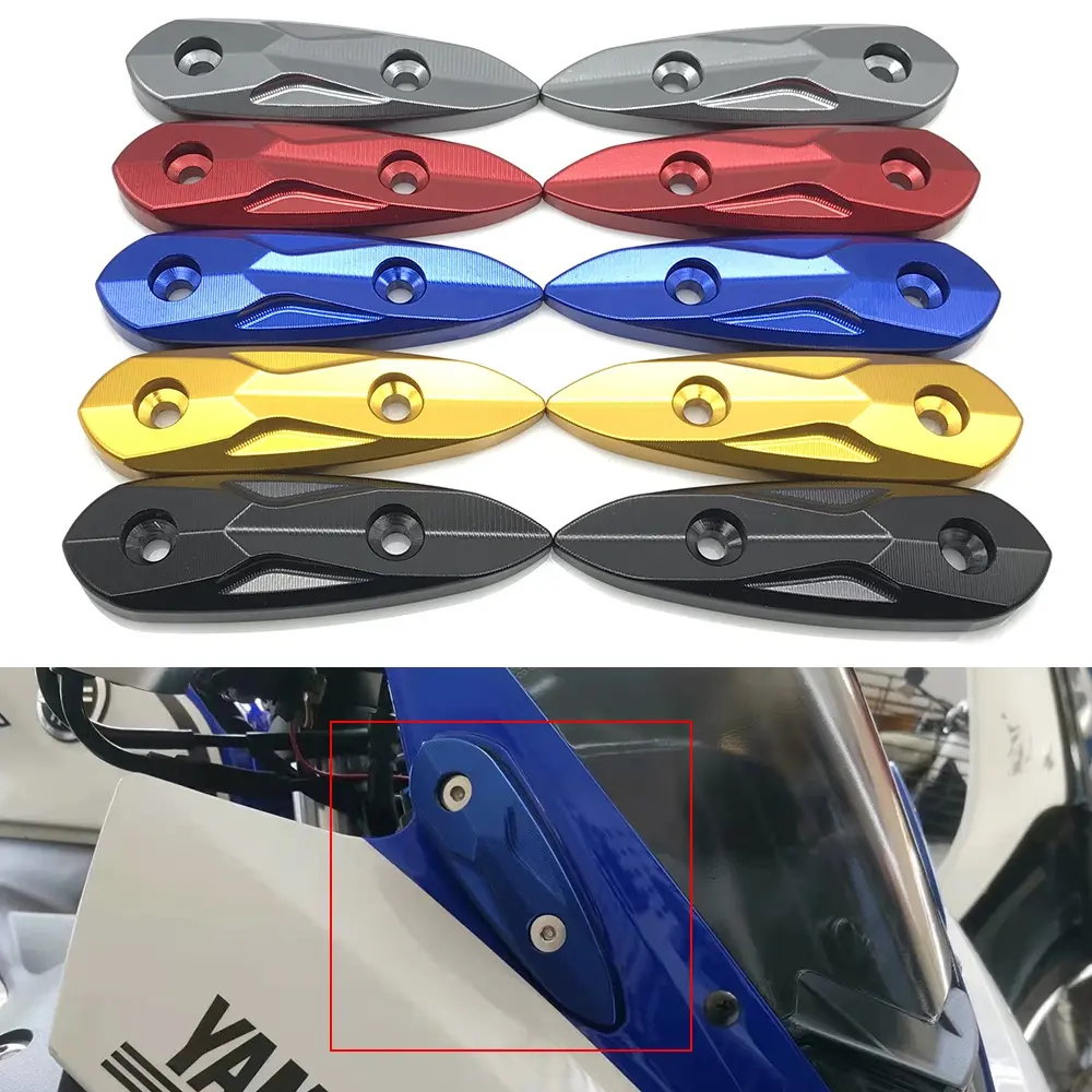 Motorcycle Aluminium Rearview Mirror Hole Cap Cover Mirror Eliminators For YAMAHA YZF R3 R25 2013 2014-2022 R15 V3 Accessories