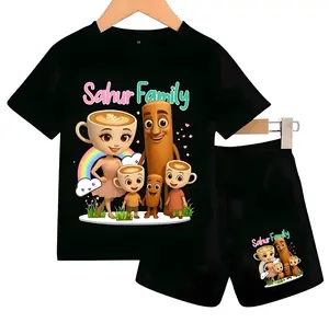 setelan anak-anak tung tung sahur family baju setelan unisex anak