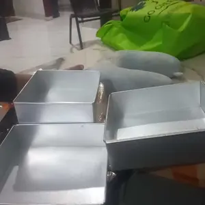 Loyang Kotak 22 cm, 20 cm, 18 cm - Set Lengkap Murah untuk Cetakan Kue Bolu Bentuk Kotak/Persegi