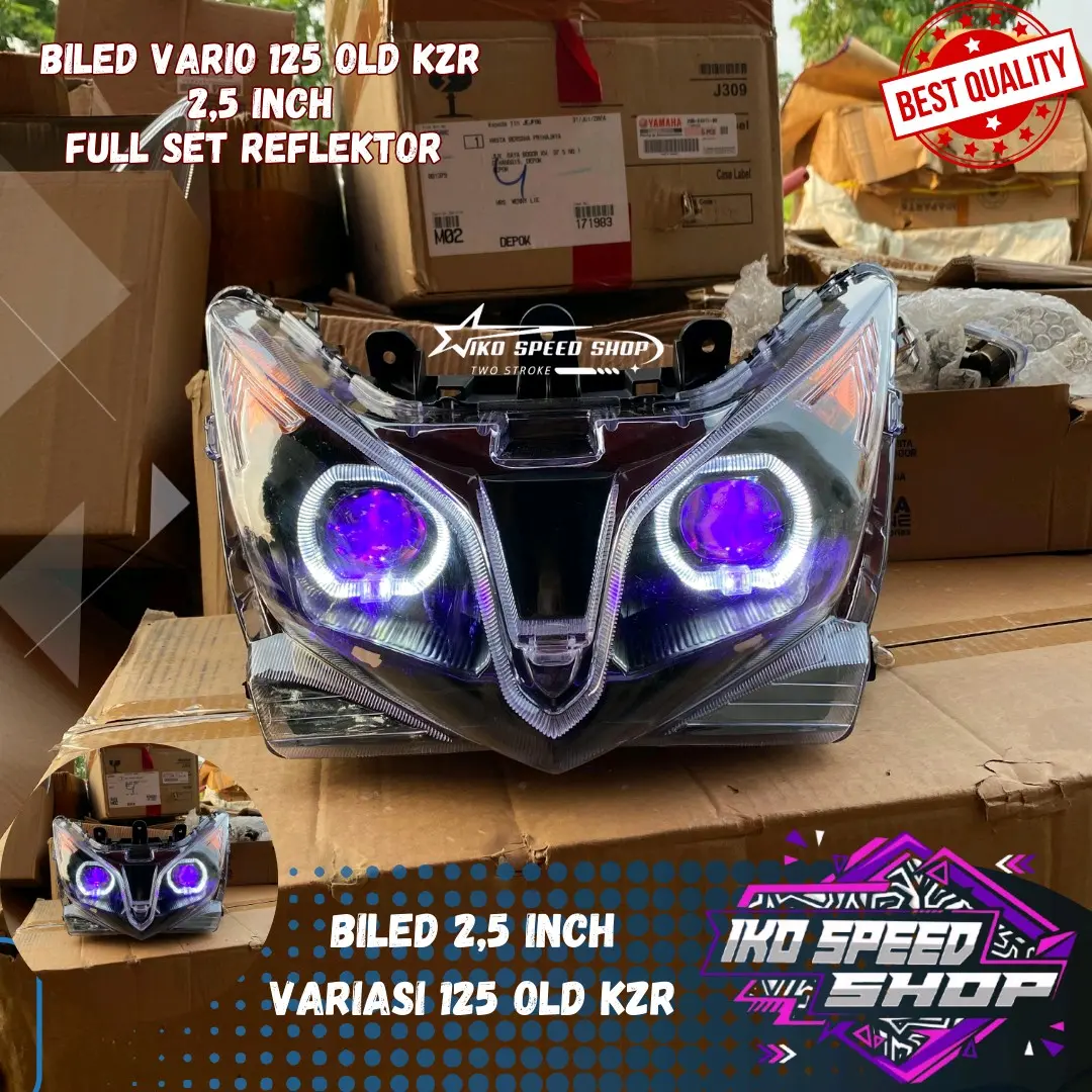 BILED VARIO 125 OLD KZR 2,5 INCH FULL SET REFLEKTOR Motorcycle